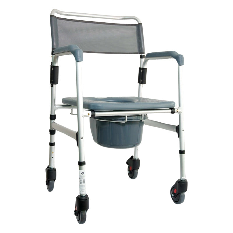Cómodo Sanitario En Aluminio Anodizado Con Ruedas Konfort Plus