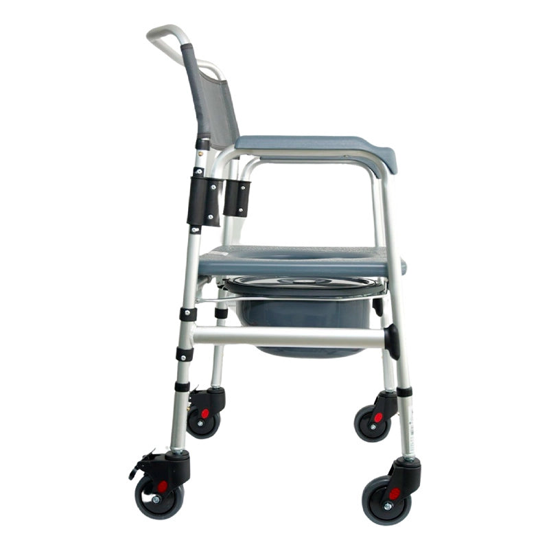 Cómodo Sanitario En Aluminio Anodizado Con Ruedas Konfort Plus