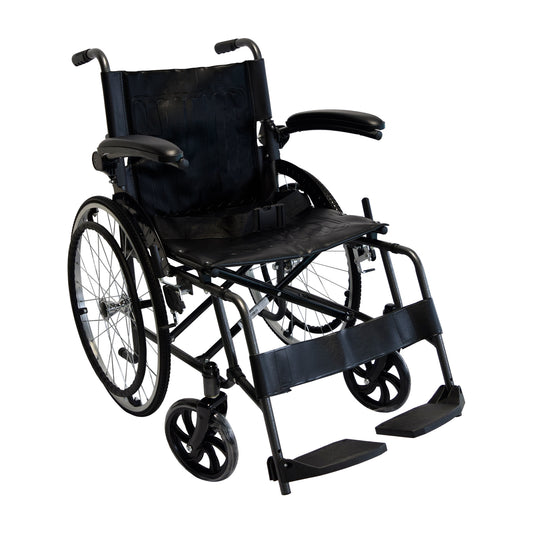 SILLA DE RUEDAS BRAZOS ABATIBLES ACERO