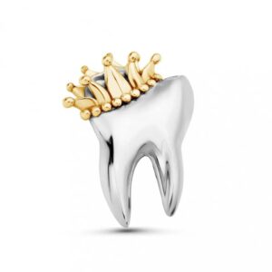 Pin pendiente con corona delux
