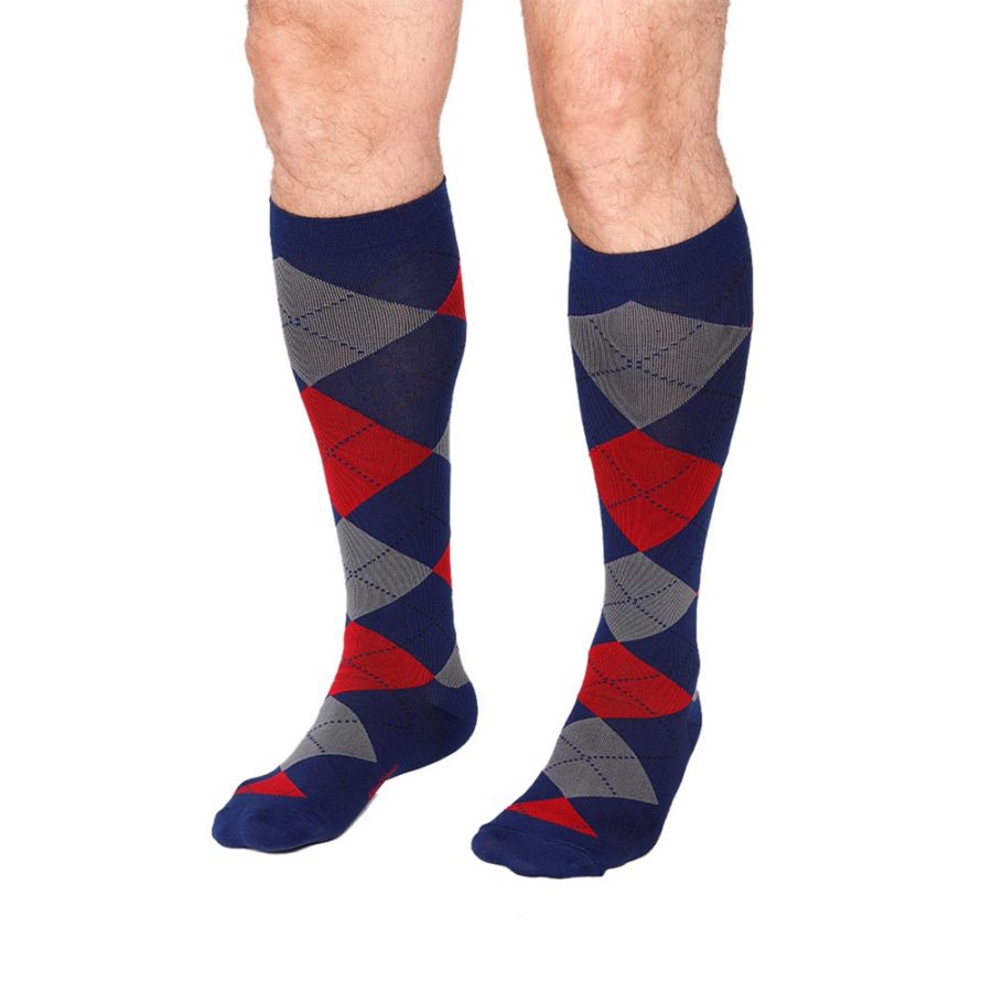 Medias de Compresión Mediana - Diseño de Rombos ref: 3723