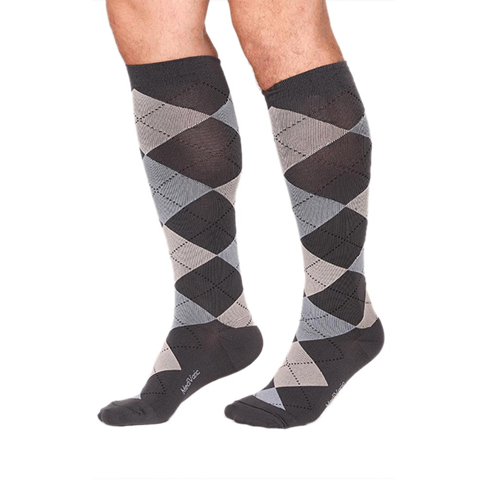 Medias de Compresión Mediana - Diseño de Rombos ref: 3723