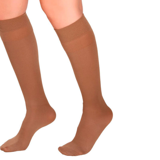 Medias de Compresión Mediana – Rodilla Punta Cerrada ref: 1123