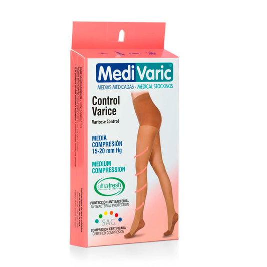 Medias de Compresión Mediana – Cadera Punta Cerrada ref: 1121