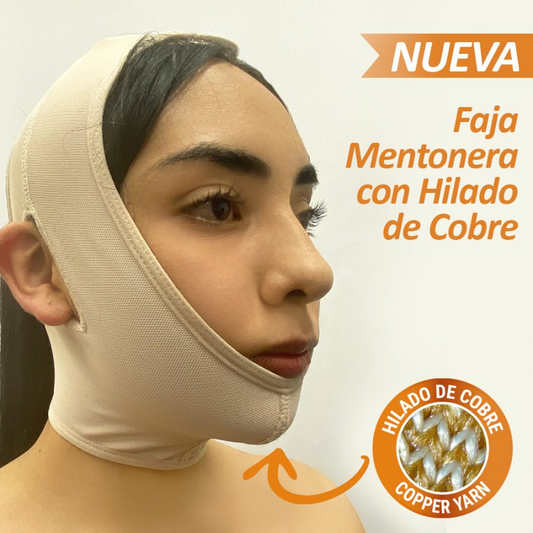 Faja Mentonera em hilado de cobre